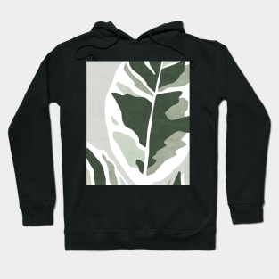 Abstract Rubber Plant Hoodie